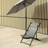 51nXPBW80xL._AC_.jpg Intimate WM Heart Chaise Longue, Chaise Longue de Plage Chaise Longue Pliée de Plein Air, Toile Respirante, Cadre en Alliage d'aluminium, pour Plage, Plein Air, Camping, Gris Foncé
