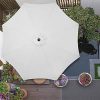 51r9Y5DfSJS._AC_.jpg SPRINGOS Parasol de jardin avec fonction basculante - 245 x 290 cm (H x l) - Protection solaire - Système de manivelle - Réglable en hauteur - Argenté - GU0020