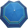 51zd-H3YyDS._AC_.jpg Parasol de plage / jardin Ø 200 cm anti-vent, mât en aluminium, pare-soleil pour terrasse, hauteur réglable, jardin, camping, piscine, inclinable pliable à 360 ° rotatif anti-vent