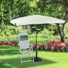 61-NGOct4rS._AC_.jpg Relaxdays Parasol 200 x 120 cm Rectangle Hauteur réglable Cadre en Acier ombrelle Jardin terrasse Baleine Polyester inclinable