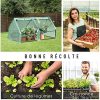 612lWmAXvHL._AC_.jpg Outsunny Mini Serre de Jardin Serre à tomates 180L x 90l x 90H cm Acier PE Haute densité 140 g/m² Anti-UV 2 fenêtres avec Zip enroulables Vert