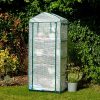 615MxrEUI9L._AC_.jpg BRAMBLE Serre de Jardin/Balcon avec 4 Étagères Réglables & Bâche Robuste - Portable, Solide & Facile à Assembler - 160x69x49cm