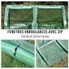 61DNyp7KLbL._AC_.jpg Outsunny Mini Serre de Jardin Serre à tomates 180L x 90l x 90H cm Acier PE Haute densité 140 g/m² Anti-UV 2 fenêtres avec Zip enroulables Vert