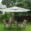 61Gs4GBu4wL._AC_.jpg Novonova Parasol de Jardin Ø350cm H*L 400 × 260 cm Protection Solaire UV50+ Parasol de Balcon Parasol déporté inclinable avec Manivelle (Pied excl.) SY-PS835