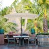61MCGA75SuL._AC_.jpg SONGMICS Parasol de Balcon rectangulaire 2 x 1,25 m, Protection UPF 50+, Ombrelle, Toile avec revêtement en PA, Sac de Transport, terrasse, Jardin, sans Socle, Beige GPU025M01
