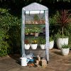61MylWSRUrL._AC_.jpg BRAMBLE Serre de Jardin/Balcon avec 4 Étagères Réglables & Bâche Robuste - Portable, Solide & Facile à Assembler - 160x69x49cm