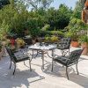 61PW8WWqBJL._AC_.jpg Beautissu Coussin Exterieur Jardin Flair NL - Coussin Chaise Jardin pour Chaise, Fauteuil ou transat de Jardin, terrasse ou Balcon - 100x50x8cm - Dossier Standard – Gris Graphite