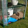 61W6NDv1yrL._AC_.jpg BRAMBLE Serre de Jardin/Balcon avec 4 Étagères Réglables & Bâche Robuste - Portable, Solide & Facile à Assembler - 160x69x49cm