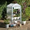 61esgDD2eSL._AC_.jpg BRAMBLE Serre de Jardin/Balcon avec 3 Étagères Réglables & Bâche Robuste - Portable, Solide & Facile à Assembler - 125x69x49cm