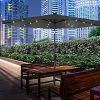61qlzQqWxzS._AC_.jpg NAIZY Parasols avec LED Parasol aluminium 300cm avec manivelle Protection UV 40+ Parasol cantilever Parasol de plage Parasol à manivelle pour jardin, balcon, terrasse (300cm gris foncé)