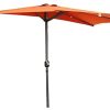 Angel Living 270 cm Semi - Parasol de Jardin, Résistant Angel Living 270 cm Semi - Parasol de Jardin, Résistant aux UV 50+, Demie Rond Ombrelle Contre Le Mur idéal pour Balcon, Terrasse, Jardin (Terre Cuite).