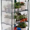 BRAMBLE Serre de Jardin/Balcon avec 3 Étagères Réglables & Bâche BRAMBLE Serre de Jardin/Balcon avec 3 Étagères Réglables & Bâche Robuste - Portable, Solide & Facile à Assembler - 125x69x49cm