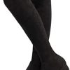 Bottes Haute Femme Knee High Boot Femme Cuissardes Elastique Talon Bottes Haute Femme Knee High Boot Femme Cuissardes Elastique Talon Noir Marron Vert EU 35-43