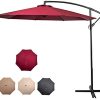 CAMORSA Parasol Deporte, 3M Parasol Inclinable avec Manivelle, Parasol Étanche CAMORSA Parasol Deporte, 3M Parasol Inclinable avec Manivelle, Parasol Étanche avec 8 Baleines Protection UV 50+ pour Piscine, Plage, Restaurants, Balcon, Rouge