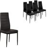 Chaises pour Salle a Manger, Lot de 6 Chaises de Chaises pour Salle a Manger, Lot de 6 Chaises de Salle a Manger Moderne (6, Noir)