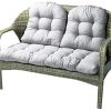 Coussins d'été pour Banc de Jardin,Doux Coussin Banc Jardin Exterieur,Coussin Coussins d'été pour Banc de Jardin,Doux Coussin Banc Jardin Exterieur,Coussin Banquette Balançoire Fauteuil de Jardin 1 Assise 110x50cm + 2 Dossiers 48x48cm (Gris)