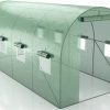 Générique Serre de Jardin Tunnel - bache armée - 9m2, Générique Serre de Jardin Tunnel - bache armée - 9m2, 4,5x2m - en polyéthylène armée - Anti UV