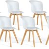 IDMarket - Lot de 6 chaises SOLENE Blanches pour Salle IDMarket - Lot de 6 chaises SOLENE Blanches pour Salle à Manger