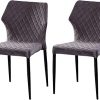 JYMTOM Chaise de salle à manger rembourrée avec accoudoirs Largeur JYMTOM Chaise de salle à manger rembourrée avec accoudoirs Largeur d'assise 45,5 cm Pieds en métal Revêtement velours Charge max. 120 kg