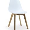Life Interiors - Chaise de Salle à Manger Scandinave Blanche Rico - Salle à Manger, Cuisine, Coiffeuse (Blanc, 1)