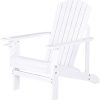 Outsunny Fauteuil de Jardin Adirondack Chaise Longue inclinable en Bois Outsunny Fauteuil de Jardin Adirondack Chaise Longue inclinable en Bois 97L x 73l x 93H cm Blanc