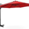 Uniprodo Parasol De Jardin Protection Solaire UNI_Umbrella_2R300RE (Rouge, Rond, Rotatif, Uniprodo Parasol De Jardin Protection Solaire UNI_Umbrella_2R300RE (Rouge, Rond, Rotatif, Acier, Polyester, Ø 300 cm, Filtre UV)