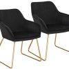 WOLTU BH246sz-2 Chaises de Salle à Manger Lot de 2 WOLTU BH246sz-2 Chaises de Salle à Manger Lot de 2 Chaise de Cuisine rembourrée en Velours Pieds en métal,Noir