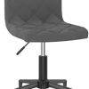 vidaXL Chaise pivotante de Salle à Manger Gris foncé Velours vidaXL Chaise pivotante de Salle à Manger Gris foncé Velours
