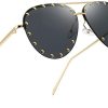 Dollger Lunettes de Soleil pour Femme Classique Pilote Lunettes de Soleil Monture Métal Style Mode Protection UV400