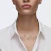 31b-rf9rKNL._AC_.jpg Swarovski Collier Attract Round, blanc, Métal rhodié