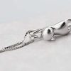 31pZWMkWrtL._AC_.jpg Wonvin Dames en Argent Sterling 925 Collier Pendentif de Chat, pour Les Femmes Les Filles