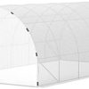 31zjIQpSmGL._AC_.jpg Outsunny Serre de Jardin Tunnel Surface Sol 16 m² châssis Tubulaire renforcé 24 mm Double Porte avec poignées Blanc