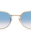 31zpm4dRuCL._AC_.jpg Ray-Ban unisex-adult Lunettes de Soleil ROUND METAL RB 3447N
