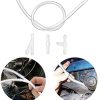 YIXISI 4m Kit de Tuyau Essuie Glace, Tuyau de Liquide de Lave-Glace, Tuyau Flexible, Buse D'essuie-Glace Brouillard Lave-Linge Tuyau de Pulvérisation, avec 12 Bec Joint Ensemble Kit, Transparent