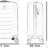 412nkWHp-jL._AC_.jpg Chariot Cabine Valise Hand Dur Bagages Cabine Size GianMarcoVenturi 004_(Argent)