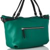 415haDwn95S._AC_.jpg Desigual Bols_Embossed Half L, Sac à Main Femme, Vert, Taille Unique