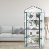 418ZRUBanEL.jpg Dawoo Mini Serre de Jardin,Petite étagère de Serre, 4 serres de Jardin Portables à étagères Extérieures et Intérieures,68 cm (L) x 48 cm (L) x 158 cm (H) (4 Niveaux)