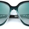 FEISEDY Lunette de Soleil Femme Polarisées Surdimensionnées Carrées Protection UV400 Scintillante Composite Lustre Lunettes de Soleil Femme B2289
