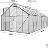 41CaP7UwfuS._AC_.jpg Serre de Jardin Polycarbonate et Aluminium 12m2