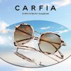 Carfia Vintage Lunettes de Soleil Femme Polarisées/lunette anti lumiere bleue Retro Style Protection UV400 pour Voyage Conduire Achats