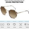 Carfia Vintage Lunettes de Soleil Femme Polarisées/lunette anti lumiere bleue Retro Style Protection UV400 pour Voyage Conduire Achats