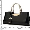 41L6mHPl-kL._AC_.jpg Tisdaini® Sacs portés Main Femme Tendance Vernis Cabas Sacs portés épaule Sacs bandoulière Sac a Main Noir