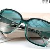 FEISEDY Lunette de Soleil Femme Polarisées Surdimensionnées Carrées Protection UV400 Scintillante Composite Lustre Lunettes de Soleil Femme B2289