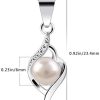 B. Catcher - Collier chaîne en argent sterling avec pendentif renfermant une perle
