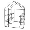 41U1ejxrTDS.jpg WOLTU GWH00502gn Serre de Jardin PE pour légumes avec Porte, Vert, 143x143x195cm