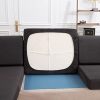 41ZCBFeLVaL._AC_.jpg NIBESSER Housse de Coussin Extensible de Canapé Housse de Siège de Canapé Lavable Housse Coussin d'Assise pour Canapé Grand Taille Amovible Antipoussière (Gris Fonce,3 Places)