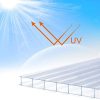 41lT7HsNSiL._AC_.jpg HENGMEI Lot de 14 plaques alvéolaires en Polycarbonate 4 mm 60,5 x 121cm Résistant aux UV, 10,25 m² Transparent Feuille Double Paroi pour Serre de Jardin, Serre