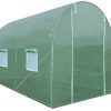 41nWGaMWDhL._AC_.jpg IDMarket - Serre Tunnel de Jardin 6M² Verte Gamme maraîchère Roma 2x3M
