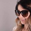 41oqqMLJ-sL._AC_.jpg styleBREAKER Lunettes de soleil pour dames Oversize avec verres ovales en polycarbonate et monture en plastique, Retro Style 09020092