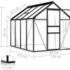 41ozmS-9GZL._AC_.jpg vidaXL Serre avec Cadre de Base Tente Abri Plantes Serre à Fleurs Serre à Plantes Serre de Jardin Serre d'Extérieur Anthracite Aluminium 4,75 m²